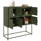 Sideboard Olive Green 100.5x39x107 cm Steel 846600