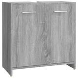 4 Piece Bathroom Furniture Set Grey Sonoma Engineered Wood 3154410