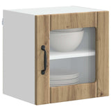 Wall Glass Cabinet LUCCA 2 pcs Artisan Oak 40 x 31 x 40 cm 884853