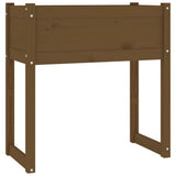 Planter Honey Brown 78x40x81 cm Solid Wood Pine 822135