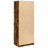 Wardrobe Smoked Oak 80x50x200 cm Engineered Wood 3307724