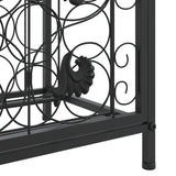 Wine Rack for 73 Bottles Black 45x36x200 cm Wrought Iron 358371