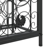Wine Rack for 73 Bottles Black 45x36x200 cm Wrought Iron 358371