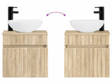Bathroom Furniture Set 2 pcs Sonoma Oak 33 x 34.5 x 100 cm 3406135
