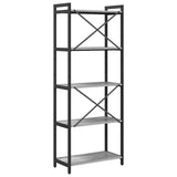 Bookshelf Grey sonoma 60 x 30 x 155 cm Engineered Wood 868386