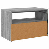 TV Cabinet with LED Lights Grey Sonoma 60x35x40 cm 815680