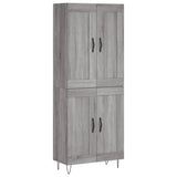 Highboard Grey Sonoma 69.5x34x180 cm Engineered Wood 3199719