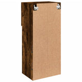 TV Cabinets with LED Lights 2 pcs Smoked Oak 40.5x30x90 cm 837052