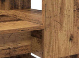 Desk with Shelf Old Wood 113 x 54 x 120 cm Engineered Wood 869280