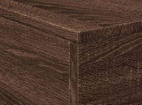 Coffee Table with LED Lights Brown Oak 50x50x40 cm 839874