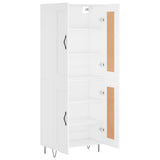Highboard White 69.5x34x180 cm Engineered Wood 3199713