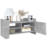 TV Cabinet Concrete Grey 80x35x40 cm Engineered Wood 848370