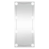 Wall Mirror with LED Lights 40x80 cm Glass Rectangle 3189153