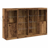 LED Sideboard Old Wood 163 x 37 x 100 cm Engineered Wood 3333121