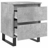 Bedside Cabinets 2 pcs Concrete Grey 40x35x50 cm Engineered Wood 826901