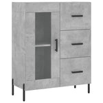 Highboard Concrete Grey 69.5x34x180 cm Engineered Wood 3189521