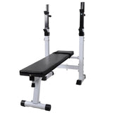 Workout Bench with Weight Rack, Barbell and Dumbbell Set 60.5kg 275361