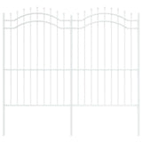 Garden Fence Woerden White 240 x 215 cm Powder-coated steel 42003972