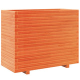 Garden Planter Wax Brown 90x40x72.5 cm Solid Wood Pine 3282596