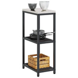 Kitchen Storage HATTEM Black 30 x 50 x 92 cm Steel 874975