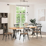 Dining Table Legs X-Shaped 2 pcs Anthracite 50x cm Steel 4012970