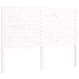 Bed Frame without Mattress White Double Solid Wood 3195002