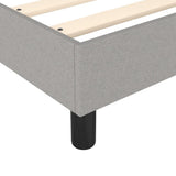Box Spring Bed Frame Light Grey Double Fabric 3121199
