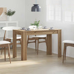 ZNTS Dining Table Artisan Oak 120x60x76 cm Engineered Wood 855841