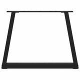 Coffee Table Legs V-Shape 2 pcs Black 70x cm Steel 4012556