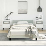 Bed Frame without Mattress Light Grey Twin XL Velvet 347600