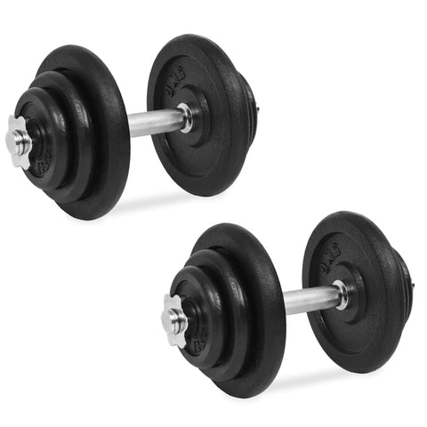 ZNTS 18 Piece Dumbbell Set 40 kg Cast Iron 91411