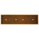 Raised Garden Planter Rusty 100 x 26 x 82 cm Steel 865882