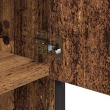 Bathroom Furniture Set with Door 3 pcs Old Wood Engineered Wood 3402438