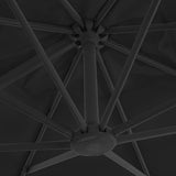 Garden Parasol with Portable Base Anthracite 276346