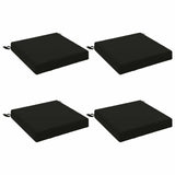 Seat Cushions SOEST 4 pcs 100% Polyester Black 50 x 50 x 7 cm 944571