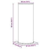 Chimney Head Extension Silver 31 x 31 x 50 cm Stainless Steel 42008442