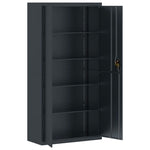 ZNTS File Cabinet Anthracite 90x40x220 cm Steel 3188332