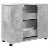 Bathroom Cabinet with Drawer Concrete Grey 76.5 x 35 x 64 cm 883297