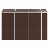 Garden Shed Brown 191x300x198 cm Galvanised Steel 3188266