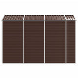 Garden Shed Brown Galvanised Steel 191 x 300 x 198 cm Garden Shed 3188266