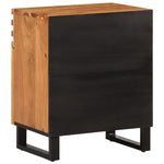 ZNTS Bedside Cabinet Brown 50x34x60 cm Solid Wood Mango 377493