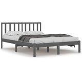 Bed Frame without Mattress Grey Solid Wood Pine 200x200 cm 3105093