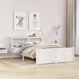 Bed Frame with Headboard without Mattress White 120x200 cm 3306020