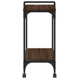 Kitchen Trolley Brown Oak 60.5x31x72.5 cm Engineered Wood 842370