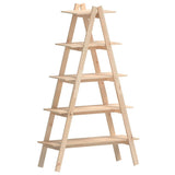 5-Tier Shelf A-shape 110x40x180.5 cm Solid Wood Pine 832331