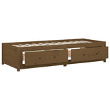 Day Bed without Mattress Honey Brown 90x200 cm Solid Wood Pine 821592