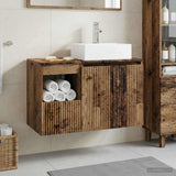 Bathroom Furniture Set 2 pcs Old Wood Engineered Wood 3404062