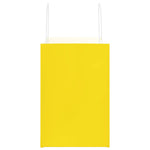 ZNTS Paper Bags 250 pcs with Handles Yellow 21x11x36 cm 4101785