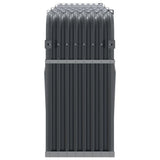 Log Holder Anthracite 234x45x100 cm Galvanised Steel 364565