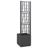 Garden Planter Anthracite 36 x 36 x 140 cm Polypropylene 42006500
